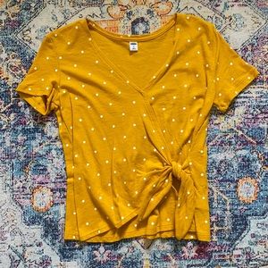 Old Navy Tie-Front Top